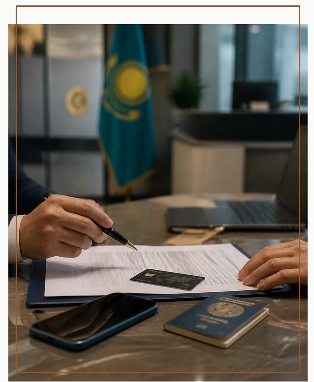 Открытие счета и банковской карты в Казахстане в Курчатове